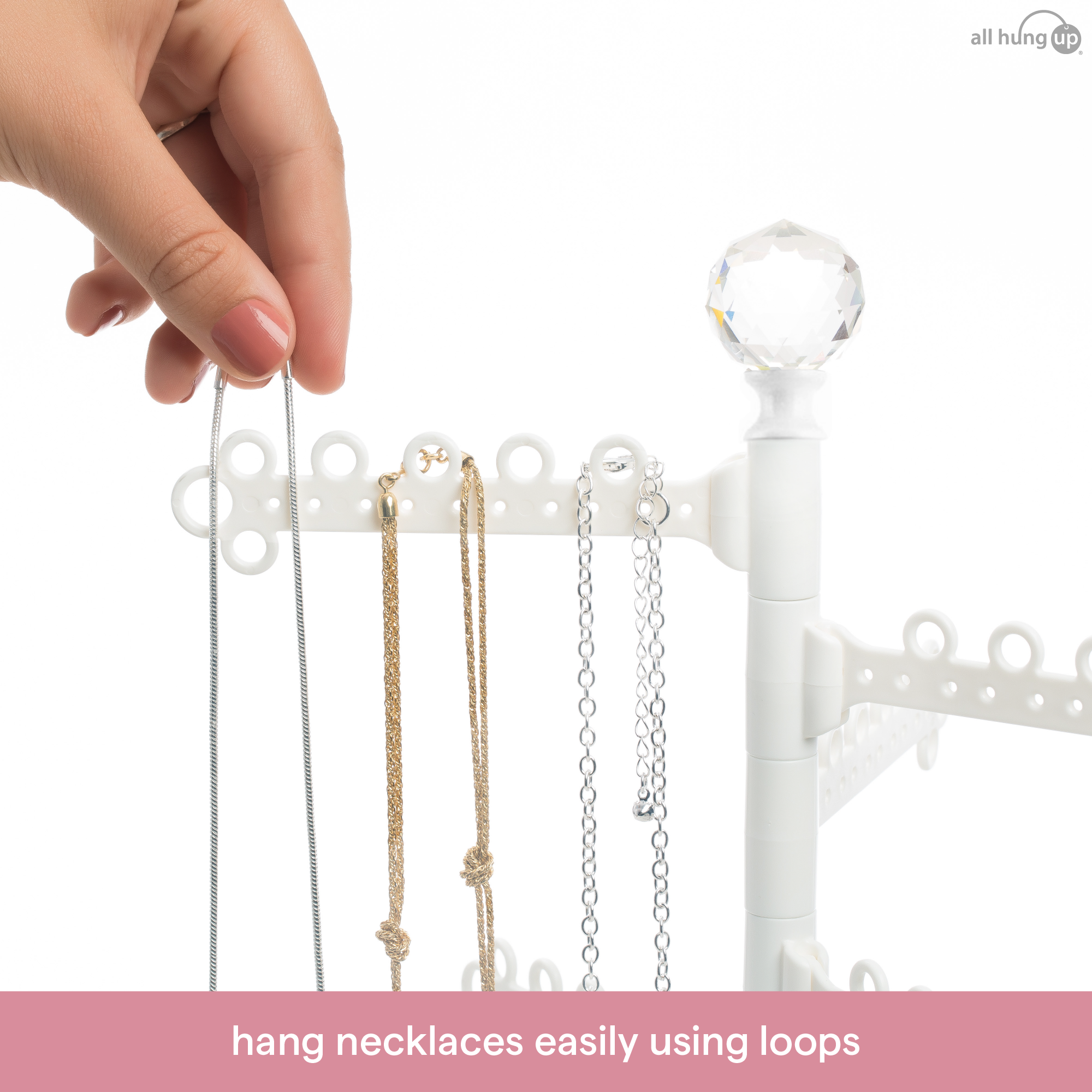 Jewelry Organizer Wall Mount with 10 Hooks - 2 Pack – Boxy Concepts
